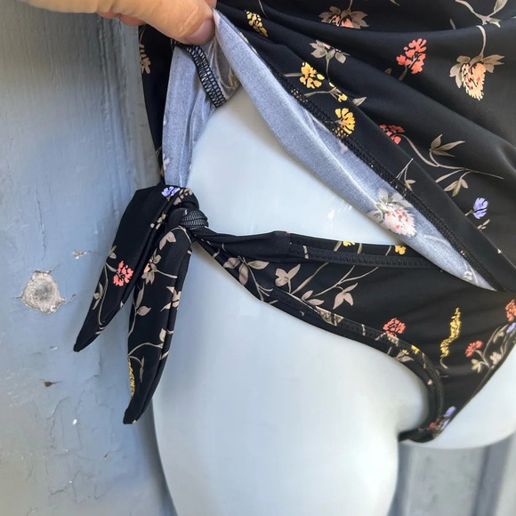 Skye Black Floral Tankini, Small - Picture 3 of 12